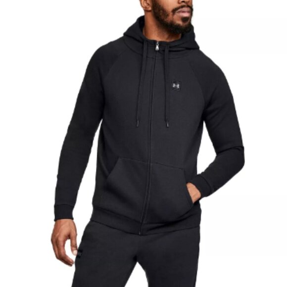 Under Armour Rival Fleece Full Zip Hoodie Black L large - Picture 1 of 10